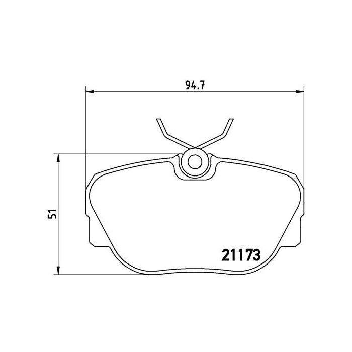BREMBO Bremsbelagsatz, Scheibenbremse P06010