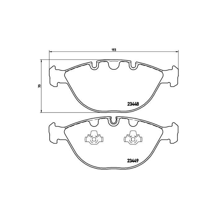 BREMBO Bremsbelagsatz, Scheibenbremse P06028