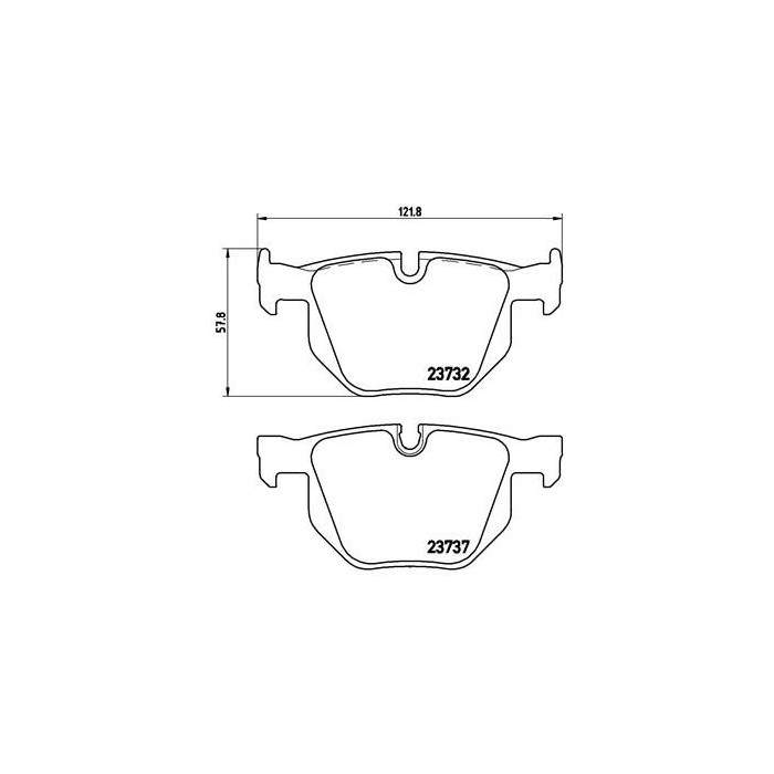 BREMBO Bremsbelagsatz, Scheibenbremse P06033