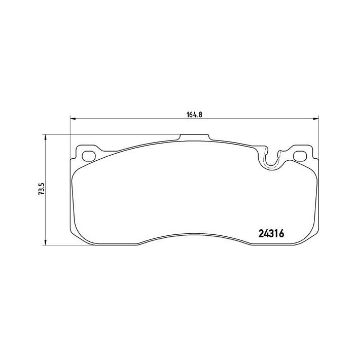BREMBO Bremsbelagsatz, Scheibenbremse P06041