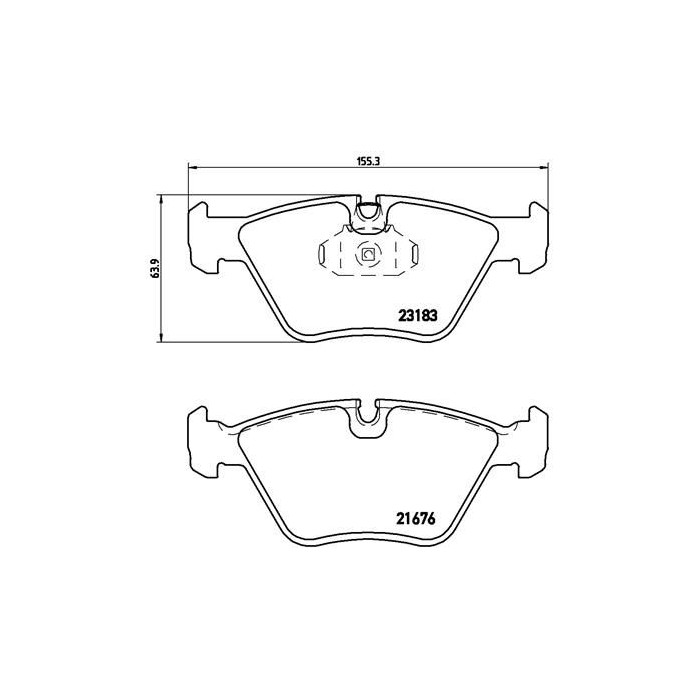 BREMBO Bremsbelagsatz, Scheibenbremse P06043