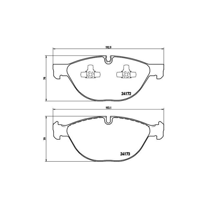 BREMBO Bremsbelagsatz, Scheibenbremse P06058