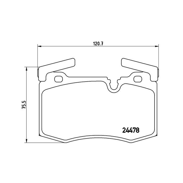 BREMBO BREMSBELÄGE, RICHTUNGSGEBUNDEN Bremsbelagsatz, Scheibenbremse P06068