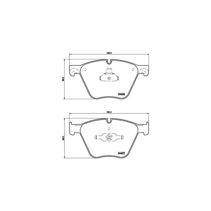 BREMBO Bremsbelagsatz, Scheibenbremse P06073