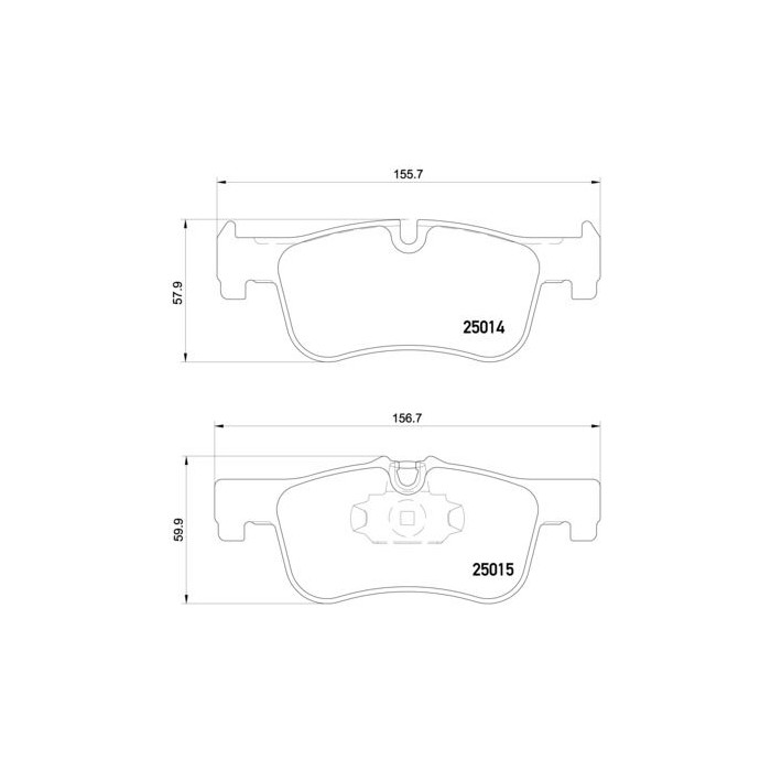 BREMBO Bremsbelagsatz, Scheibenbremse P06078