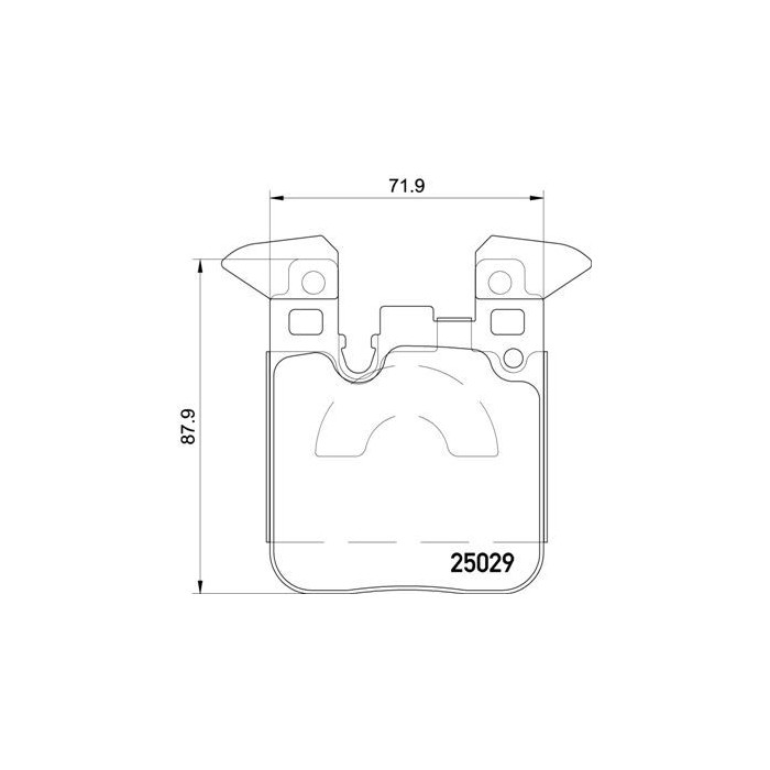 BREMBO BREMSBELÄGE, RICHTUNGSGEBUNDEN Bremsbelagsatz, Scheibenbremse P06087