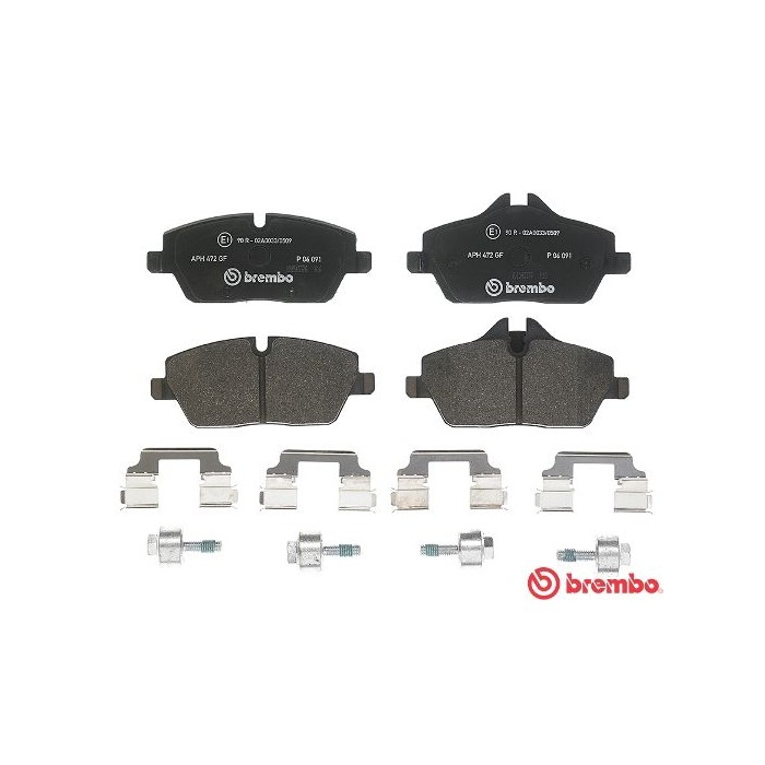 BREMBO Bremsbelagsatz, Scheibenbremse P06091