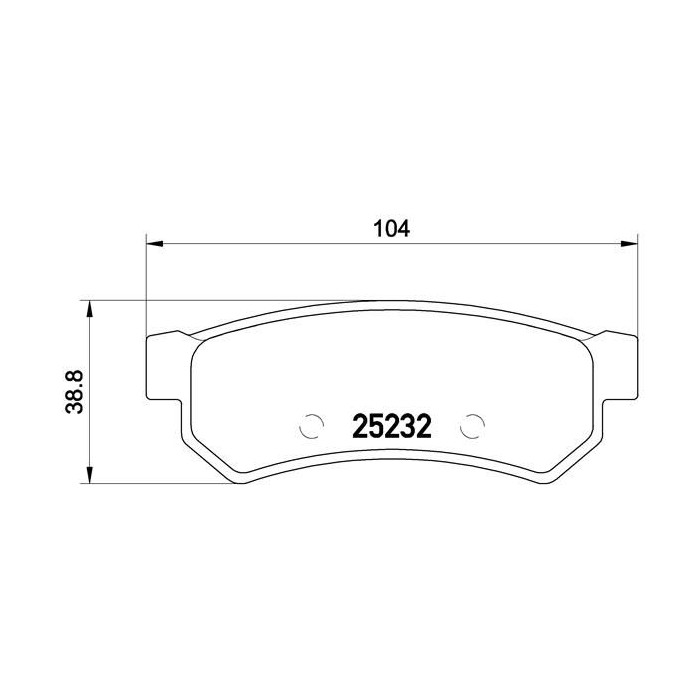 BREMBO Bremsbelagsatz, Scheibenbremse P10053