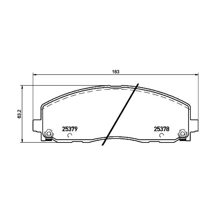 BREMBO Bremsbelagsatz, Scheibenbremse P11035