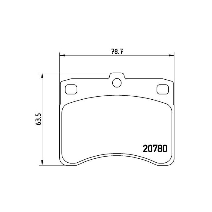 BREMBO Bremsbelagsatz, Scheibenbremse P16003