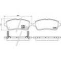 BREMBO Bremsbelagsatz, Scheibenbremse P16013