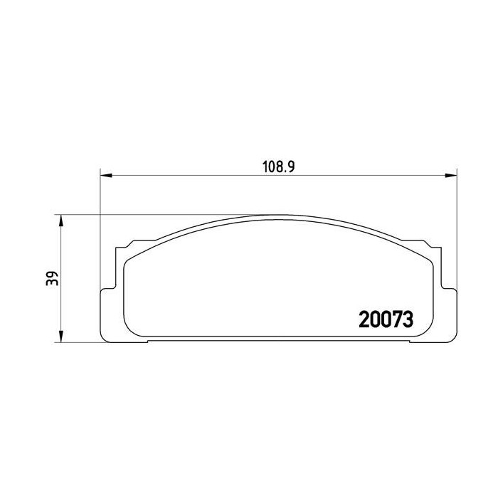 BREMBO Bremsbelagsatz, Scheibenbremse P23003