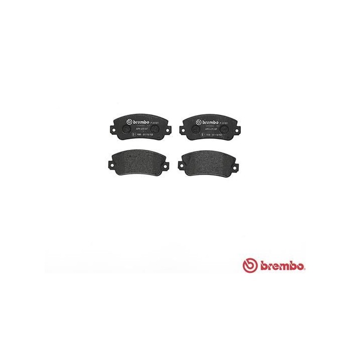 BREMBO Bremsbelagsatz, Scheibenbremse P23021