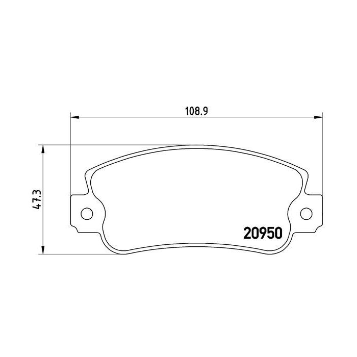 BREMBO Bremsbelagsatz, Scheibenbremse P23021