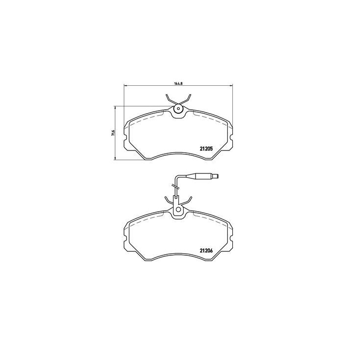BREMBO Bremsbelagsatz, Scheibenbremse P23023