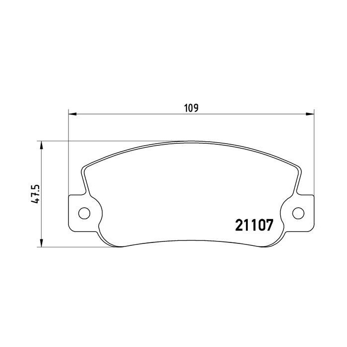 BREMBO Bremsbelagsatz, Scheibenbremse P23032
