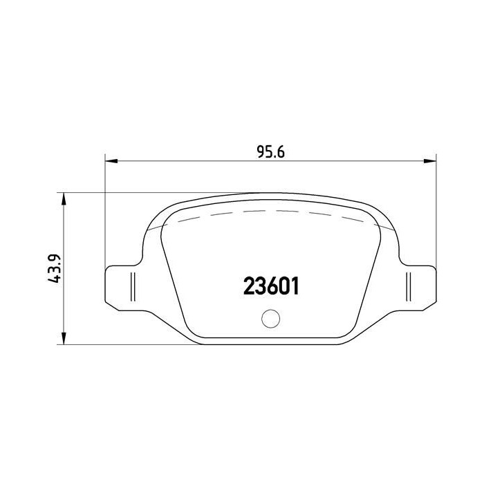 BREMBO Bremsbelagsatz, Scheibenbremse P23064
