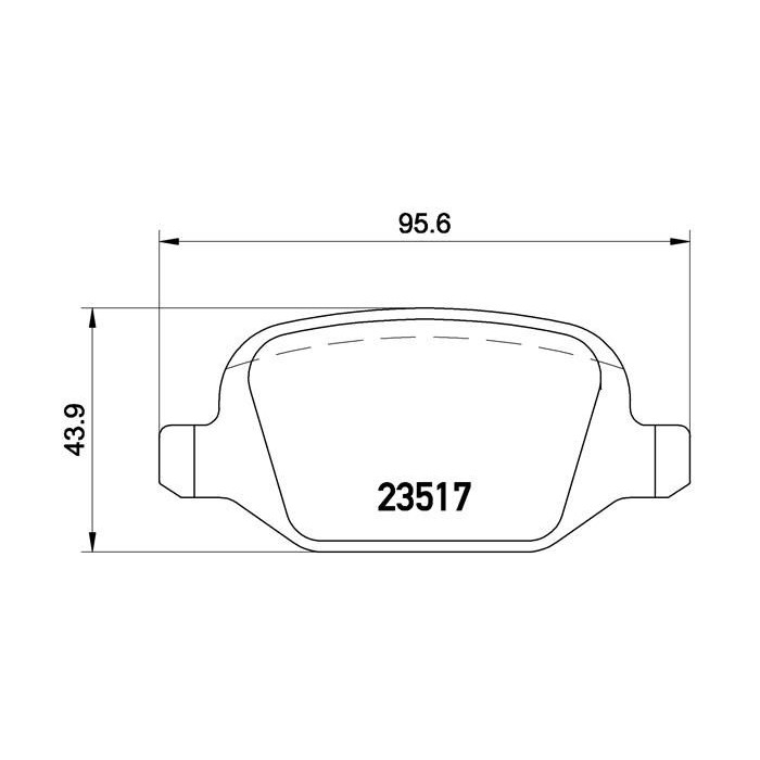 BREMBO Bremsbelagsatz, Scheibenbremse P23065