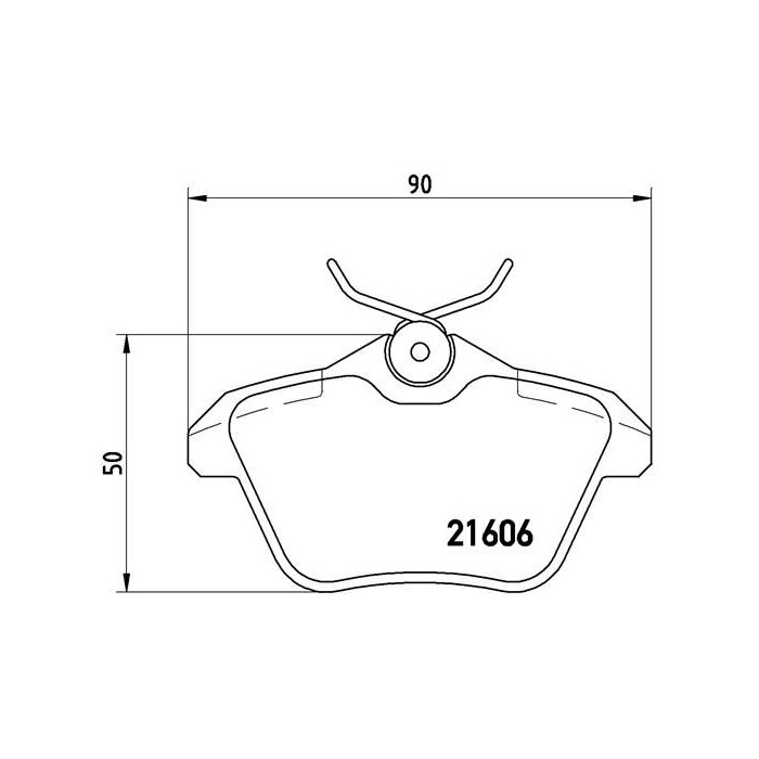 BREMBO Bremsbelagsatz, Scheibenbremse P23067