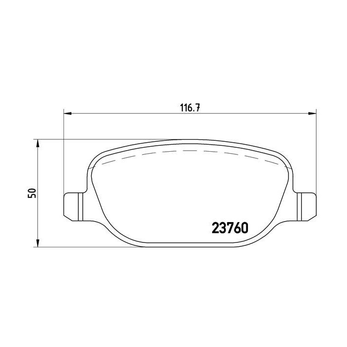 BREMBO Bremsbelagsatz, Scheibenbremse P23089