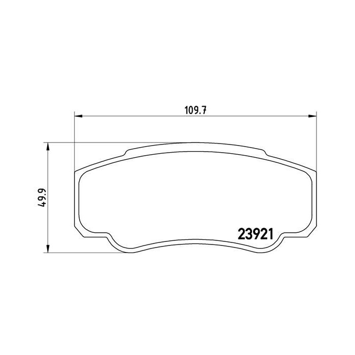 BREMBO Bremsbelagsatz, Scheibenbremse P23093