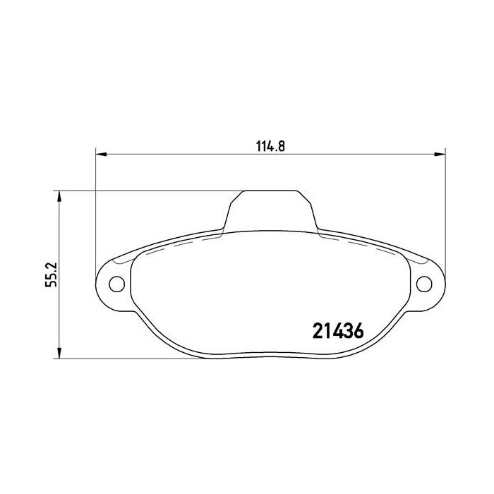 BREMBO Bremsbelagsatz, Scheibenbremse P23096