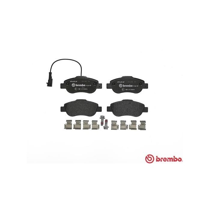 BREMBO Bremsbelagsatz, Scheibenbremse P23107