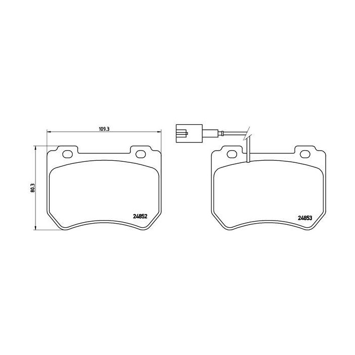 BREMBO Bremsbelagsatz, Scheibenbremse P23129