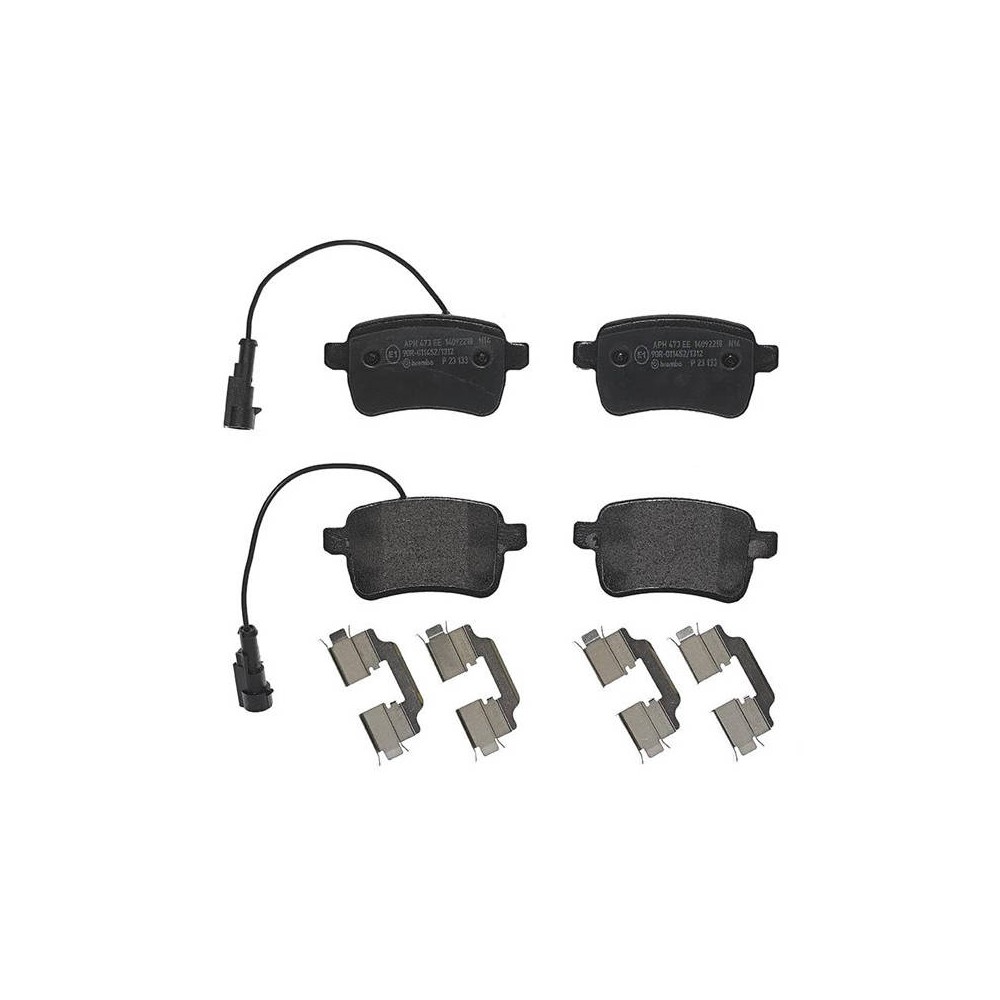 BREMBO Bremsbelagsatz, Scheibenbremse P23133