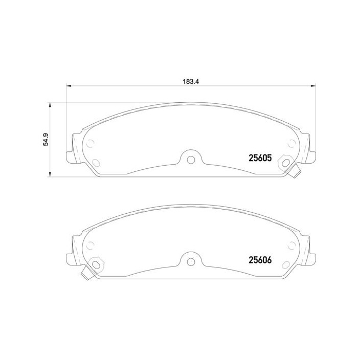 BREMBO Bremsbelagsatz, Scheibenbremse P23149