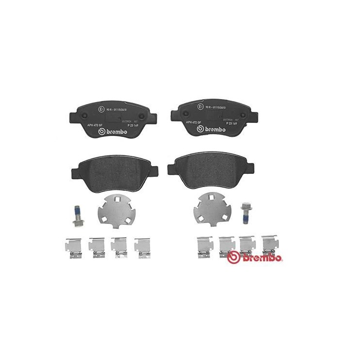 BREMBO Bremsbelagsatz, Scheibenbremse P23169