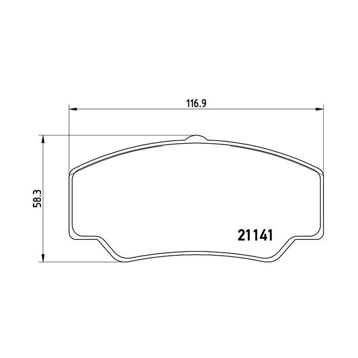 BREMBO Bremsbelagsatz, Scheibenbremse P24023