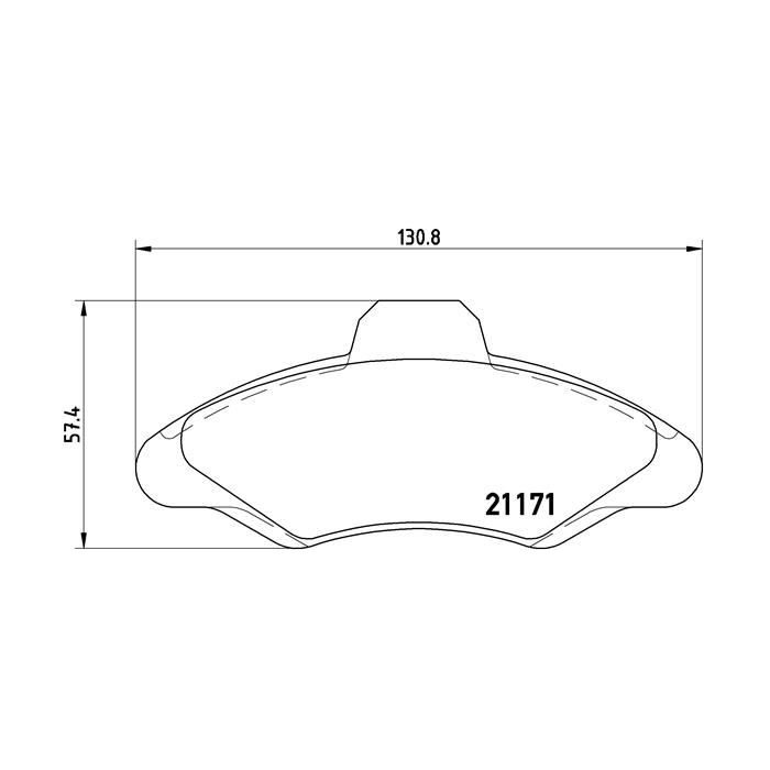 BREMBO Bremsbelagsatz, Scheibenbremse P24029