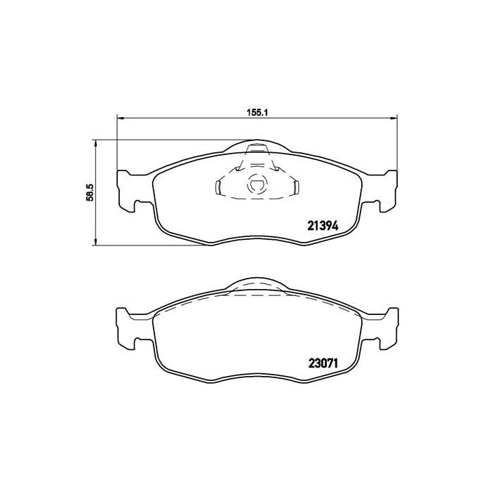 BREMBO Bremsbelagsatz, Scheibenbremse P24037
