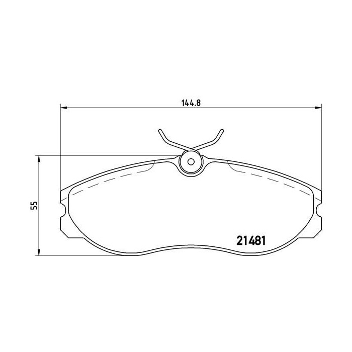 BREMBO Bremsbelagsatz, Scheibenbremse P24039