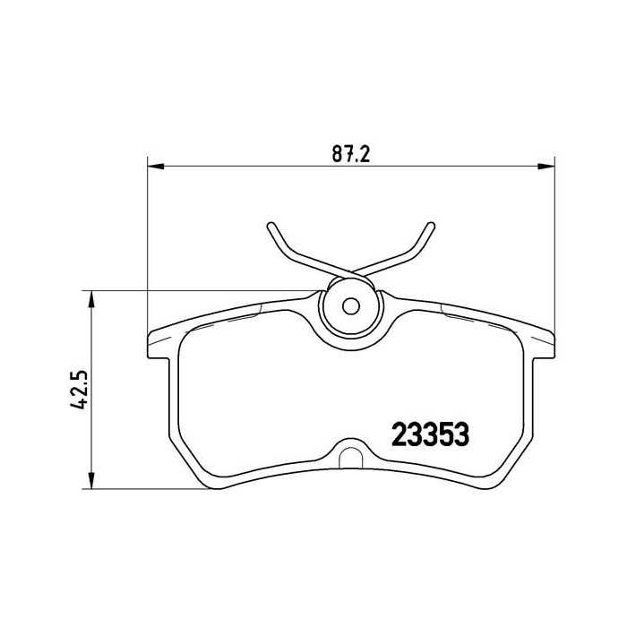 BREMBO Bremsbelagsatz, Scheibenbremse P24047