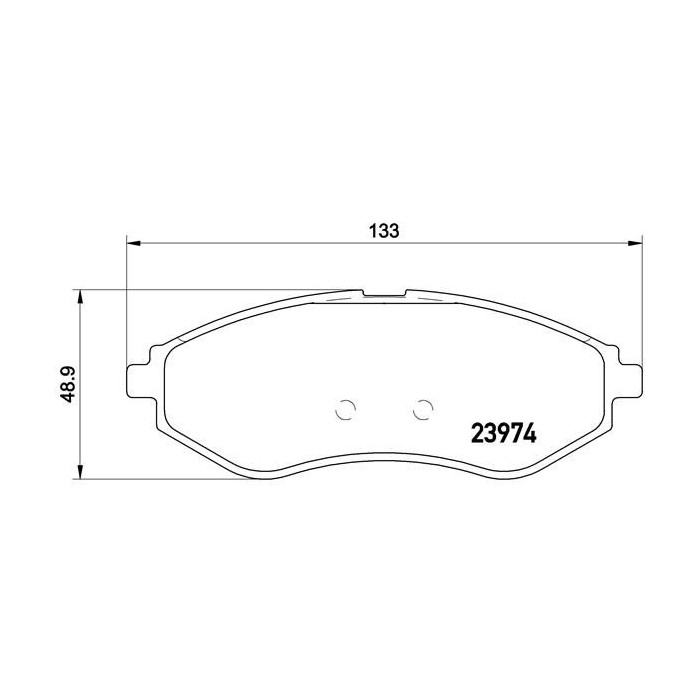 BREMBO Bremsbelagsatz, Scheibenbremse P24048
