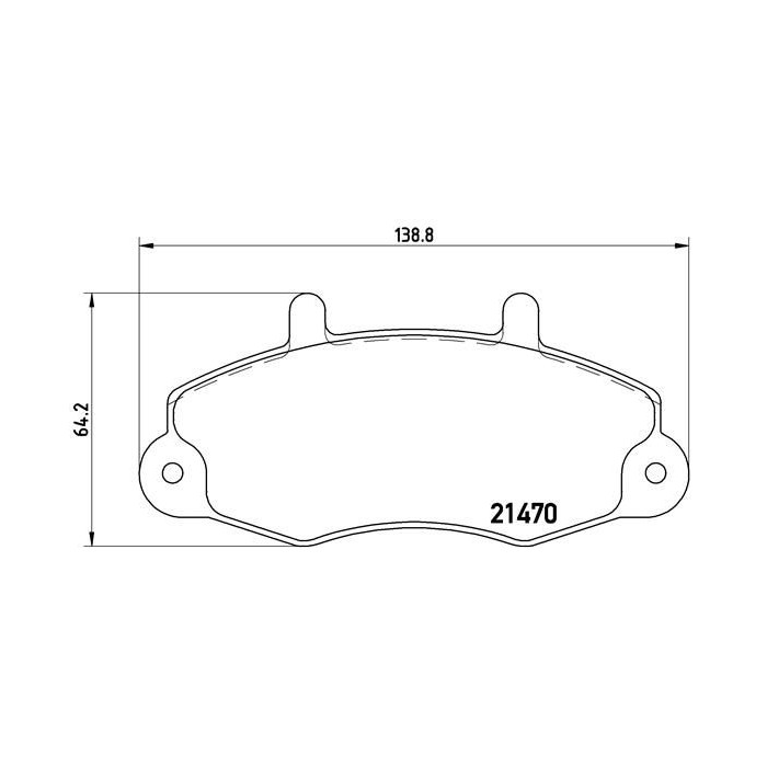 BREMBO Bremsbelagsatz, Scheibenbremse P24049