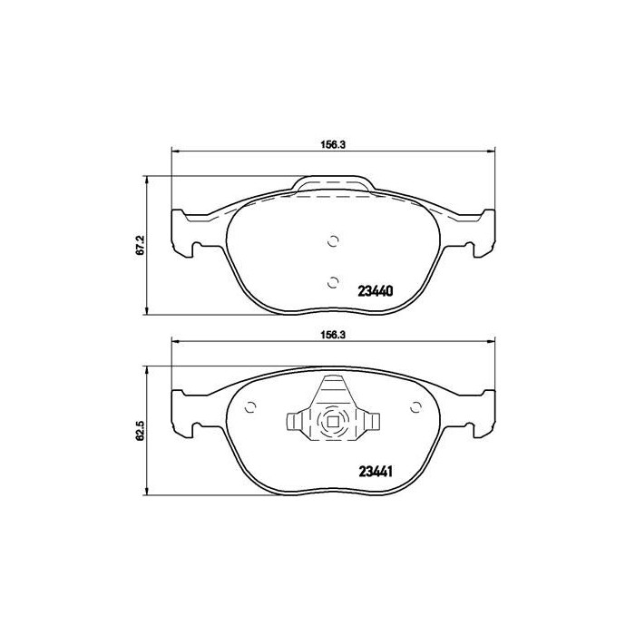 BREMBO BREMSBELÄGE, RICHTUNGSGEBUNDEN Bremsbelagsatz, Scheibenbremse P24058