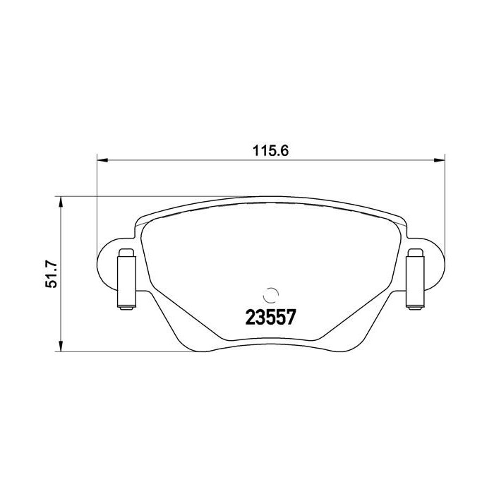 BREMBO Bremsbelagsatz, Scheibenbremse P24059