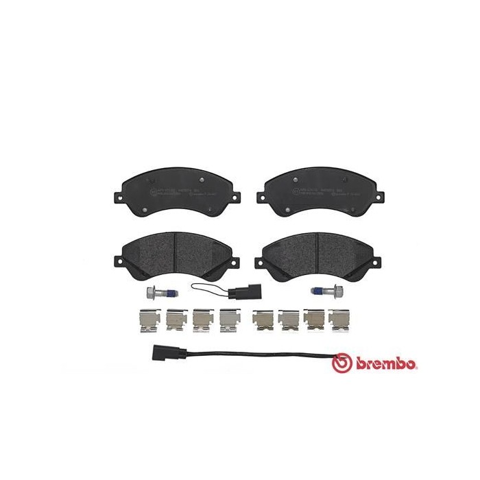 BREMBO Bremsbelagsatz, Scheibenbremse P24065