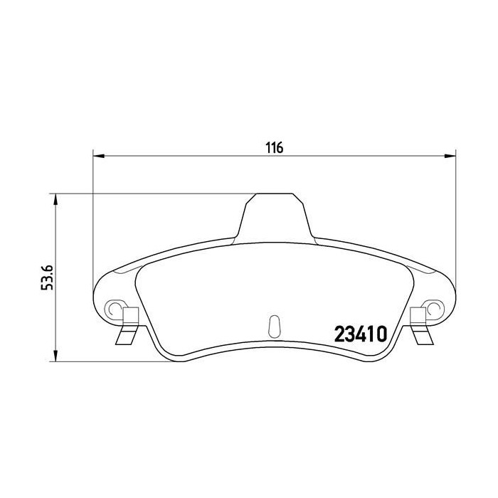 BREMBO Bremsbelagsatz, Scheibenbremse P24070