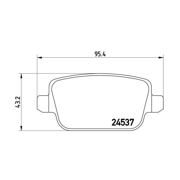 BREMBO Bremsbelagsatz, Scheibenbremse P24075