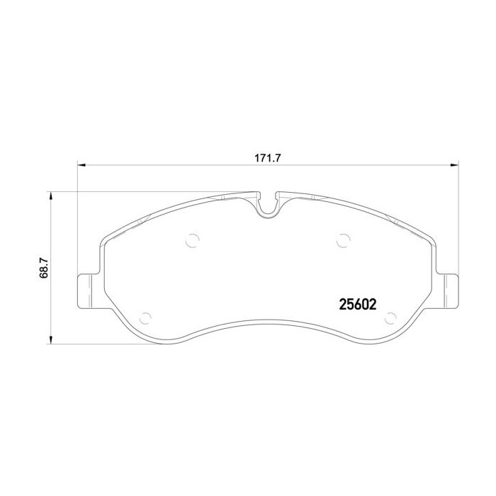 BREMBO Bremsbelagsatz, Scheibenbremse P24152