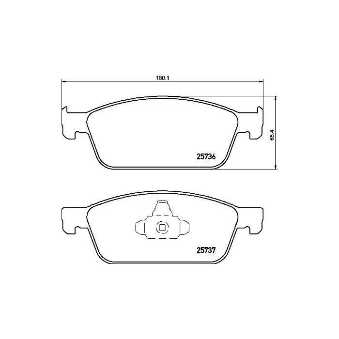 BREMBO Bremsbelagsatz, Scheibenbremse P24157