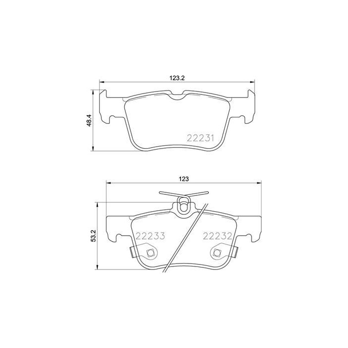 BREMBO Bremsbelagsatz, Scheibenbremse P24201