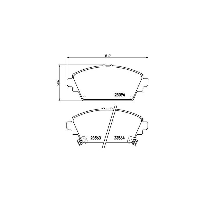BREMBO Bremsbelagsatz, Scheibenbremse P28029