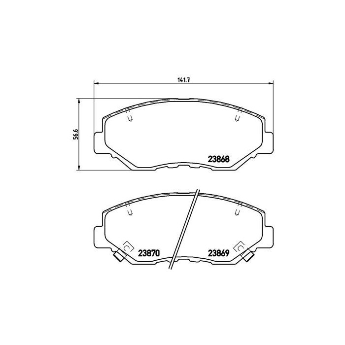 BREMBO Bremsbelagsatz, Scheibenbremse P28035