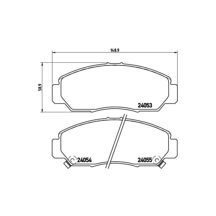 BREMBO Bremsbelagsatz, Scheibenbremse P28047