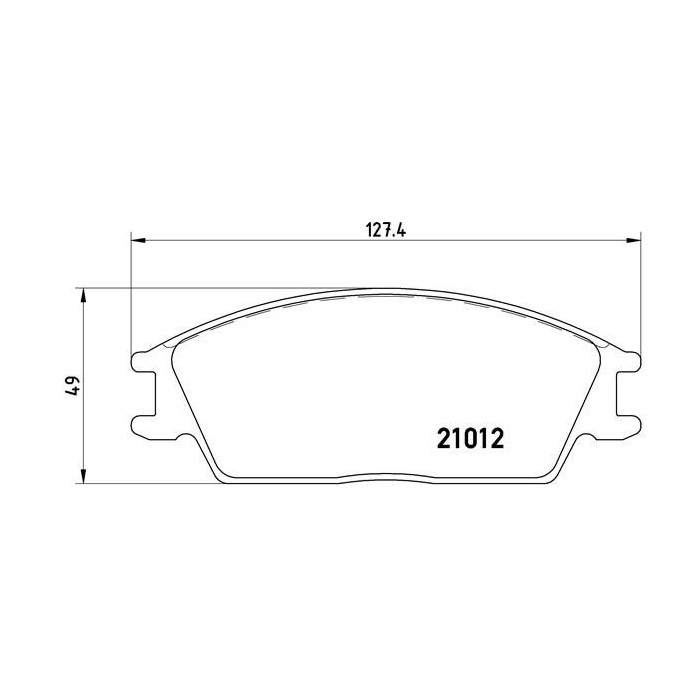 BREMBO Bremsbelagsatz, Scheibenbremse P30001